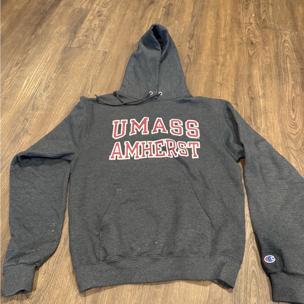 Champion Charcoal UMass Amherst hoodie